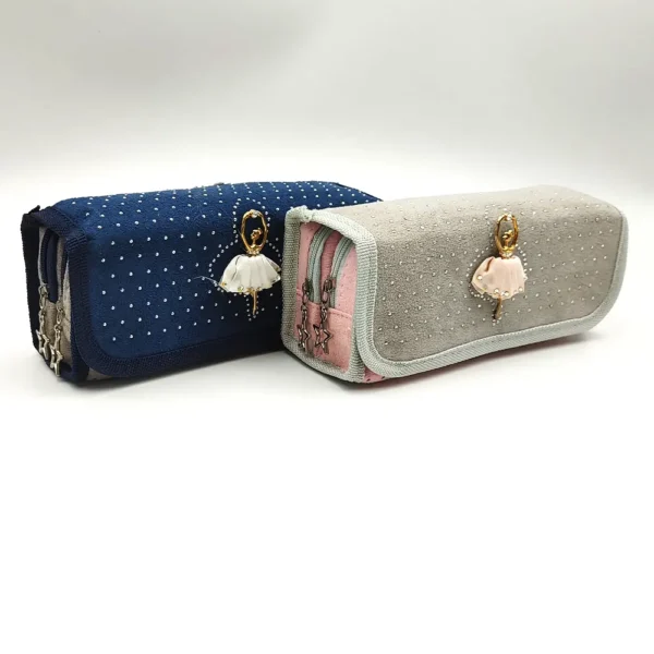 doll double zip pouch
