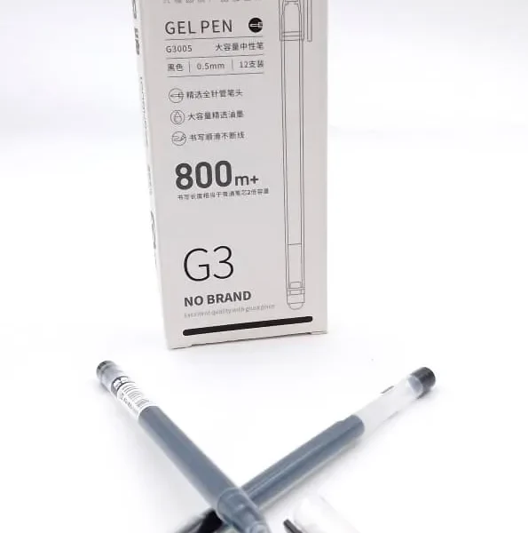 Ball liner gel pen G3 gel pen fine point black pen