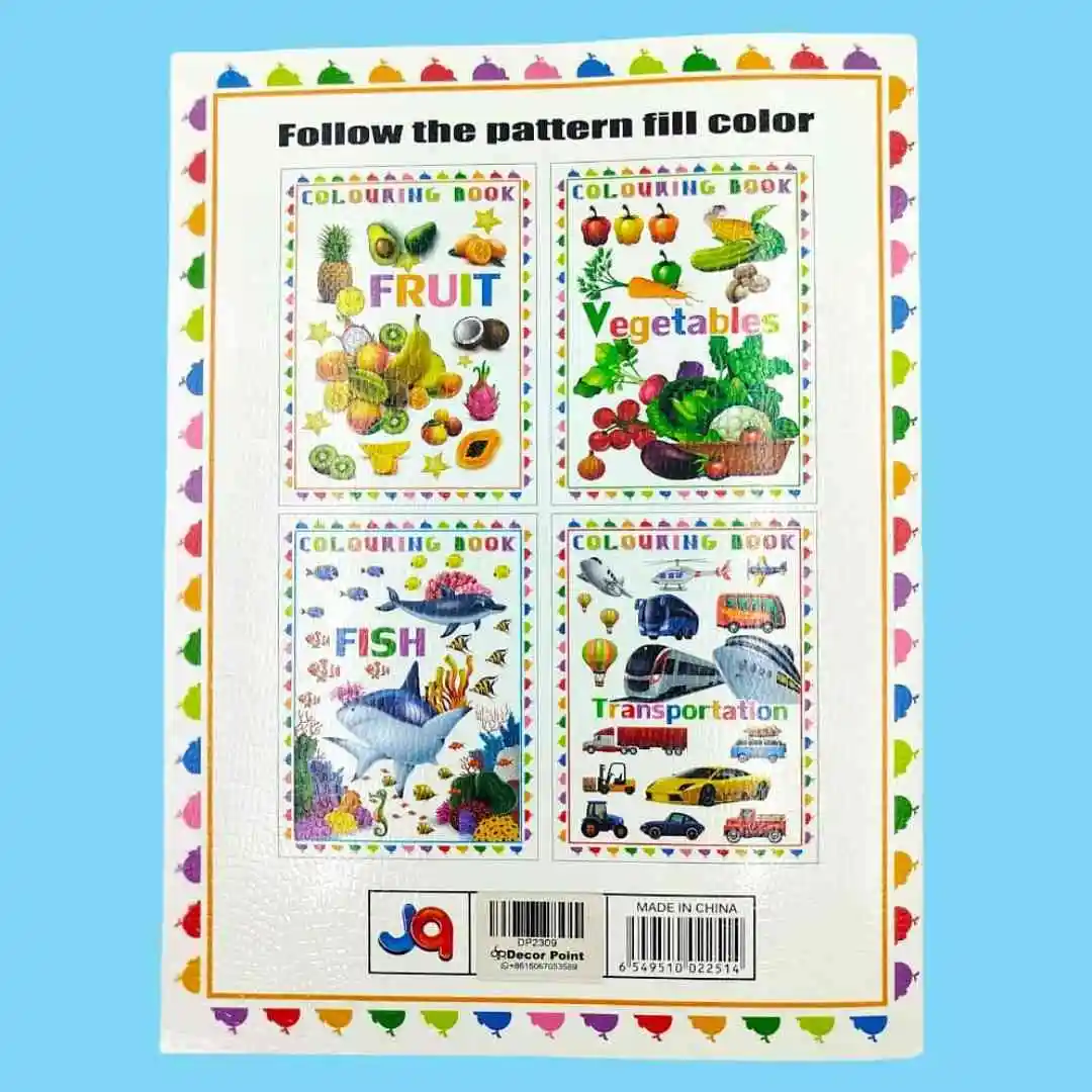 4 color coloring book