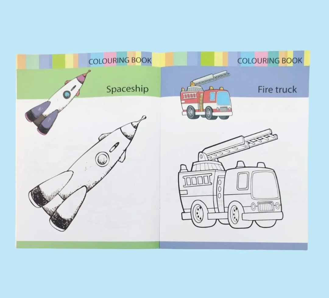 4 color coloring book