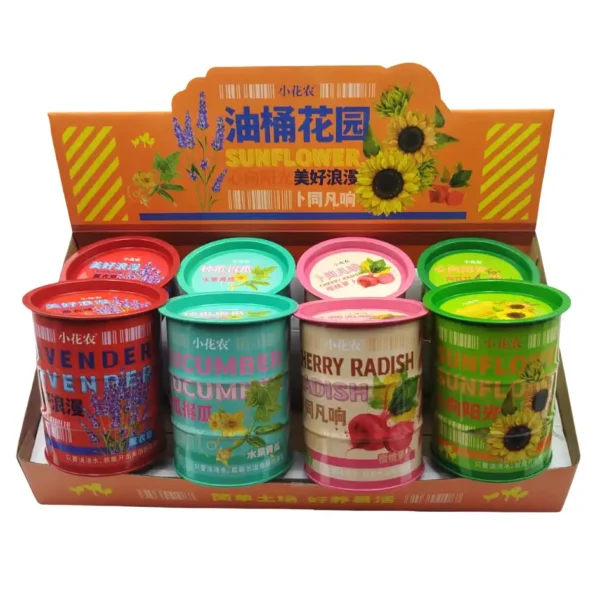 Rustic Tin Can Indoor Planting Kit